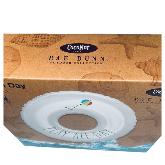 NEW Rae Dunn Swim Ring Pool Toy Float 'Play All Day' 32" Age 8+ - Picture 2 of 3